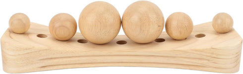 SPYMINNPOO 11 6 Wood Massage Stretcher Psoas Hip Back Neck Shoulder Base Holes Balls Massage Tool Beech Lumbar Release