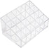 Transparent Cosmetic Makeup Organizer, Clear 24 Lattices Lipsticks and Lotion Storage Display Holder