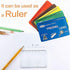 MagDepo 6 Pack Credit Card Size Magnifier Ruler, Green, for Reading Small Print, Maps, and Books