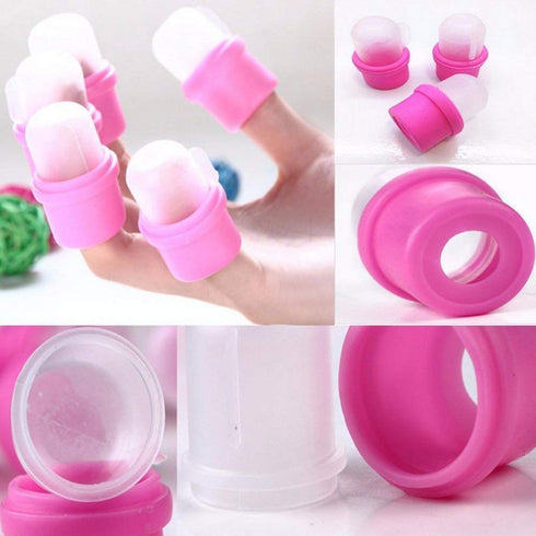 Tvoip 10 PCS Nail Soaker Cap for Acrylic Nail Remover and Gel Polish Cleaner Wrap Clip Tool