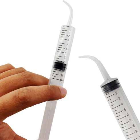 TIHOOD 15PCS 12ml/cc Plastic Syringes, Disposable Irrigation Syringe for Oral Care, Animal Feeding with Measurement