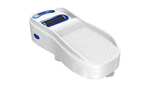 Salon Step 360 Pedi Polisher Hands-Free Foot Exfoliator for Shower or Dry Use, Waterproof Smoother with Spinning