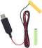 LR03 AAA Battery Eliminator, 2M USB Power Supply Cable, Replace 1 to 4pcs AAA Battery