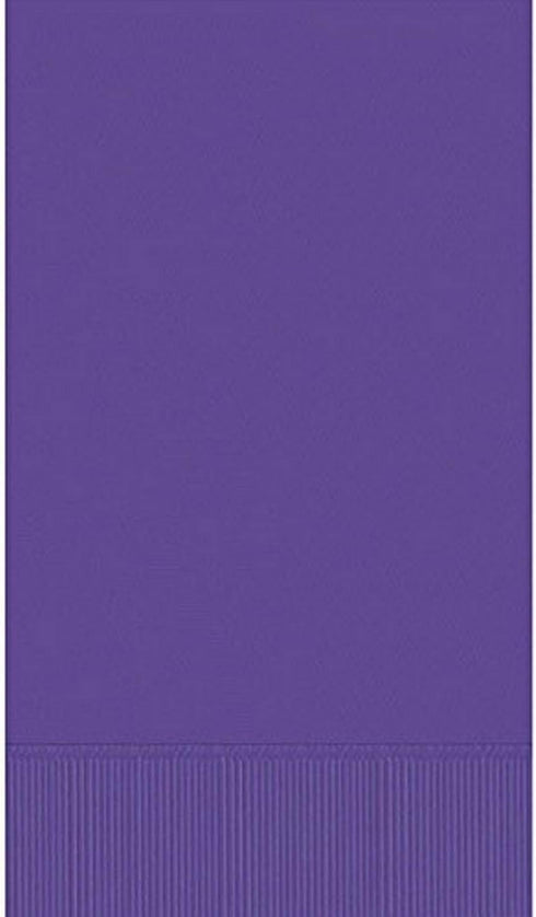 Purple 3-Ply Guest Towels | Party Supply, Pack of 16