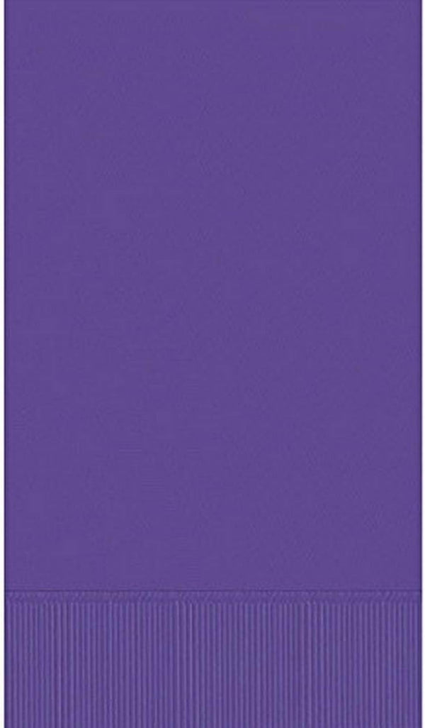 Purple 3-Ply Guest Towels | Party Supply, Pack of 16