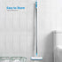 Scrub Brush Floor Brush with Long Handle, 2 in 1 Deck Brush Floor Scrubber for Bathroom, Kitchen, Tub, Carpet