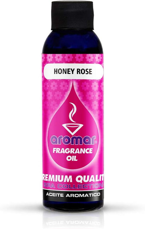 AROMAR Premium Fragrance Oil, Honey Rose 4oz Bottle - Long Lasting Aromatic Scent for Living Room, Bedroom, Kitchen