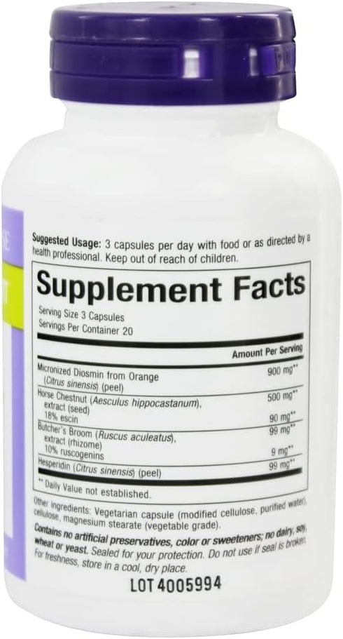 WomenSense VeinSense by Natural Factors, Beauty Supplement to Support Healthy Veins and Beautiful Legs, Vegan, Non-GMO, 60 capsules (20 servings)