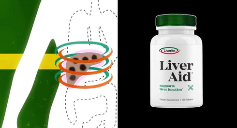 Liverite Liver Aid, 120 Tablets, Liver Support, Cleanse, Care, and Function Supplement