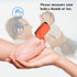 Fingertip Pulse Oximeter with Plethysmograph, Large OLED Digital Display Blood Oxygen Saturation Monitor (Red-Orange)