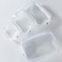 5 Pack Clear Plastic Zippered Toiletry Carry Pouch, TSA Approved Cosmetic Makeup Bag for Vacation and Organizing