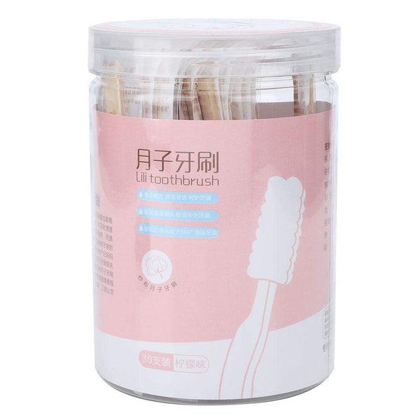 30pcs Mini Disposable Toothbrush - No Toothpaste Needed, Portable Soft Oral Care for Kids, Aged, Maternity, Travel