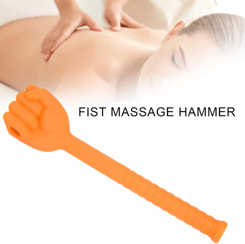 Hammer, Hammer Manual Back Massagers, Massage Stick Silicone Massage with Anti-Slip Long Handle, Fist Massager for Back