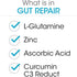 Silver Fern Gut Repair - Digestive Health Supplement Powder, 2 Tubs, L-Glutamine, Curcumin, Zinc & Ascorbic Acid