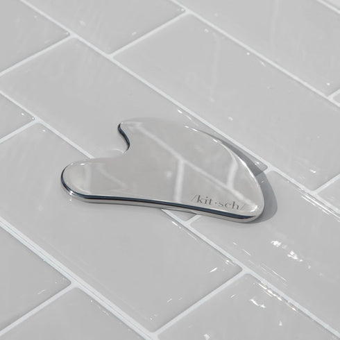 Kitsch Stainless Steel Gua Sha Facial Tools, Lymphatic Drainage Massager for Face, Body Guasha Tool