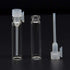 Teensery 100 Pcs Empty Mini Glass Perfume Sample Bottles, Refillable Vial Containers with Clear Cap (2ml)