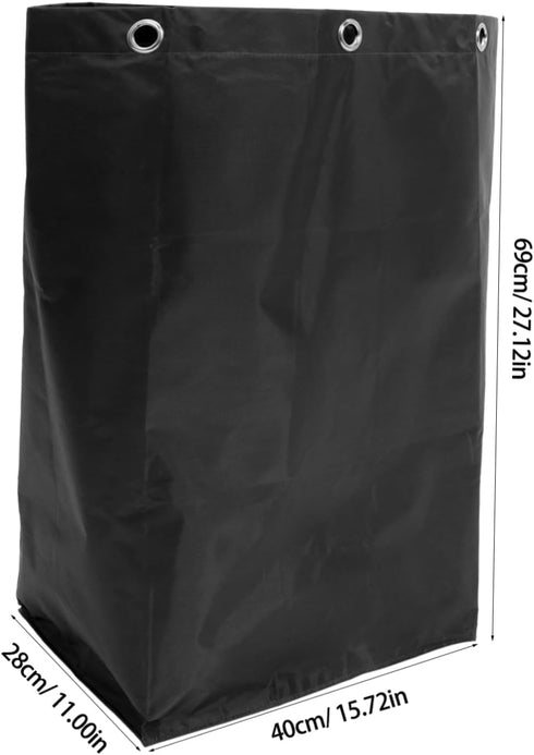 Multifunctional Janitorial Bag for Shopping Cart Cleaning Caddy Bag Replacement Housekeeping Sturdy Canvas Cleaning