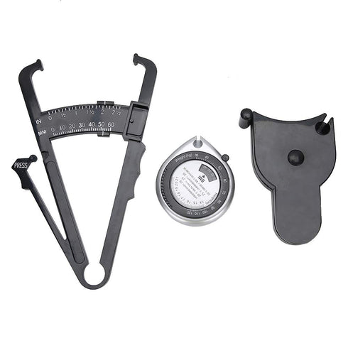 3 pcs Metric Body Fat Tester, Waist Fat Thickness Caliper, Tape Measure for Body Composition Monitors