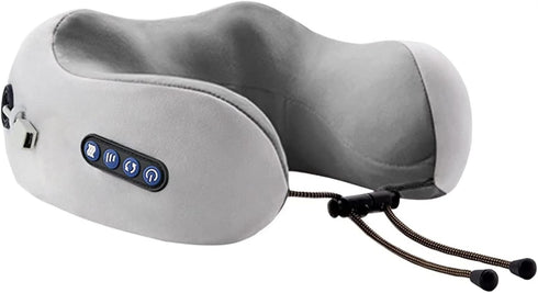 LIPPSY Neck Massager Travel Pillows U-Shaped Memory Foam Neck Pillows & Electric Massager
