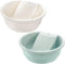 SOUJOY 2 Pack Washboard Basin: Plastic Non-Slip Washtub with Integrated Washboard for Hand Washing Clothes.