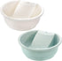 SOUJOY 2 Pack Washboard Basin: Plastic Non-Slip Washtub with Integrated Washboard for Hand Washing Clothes.