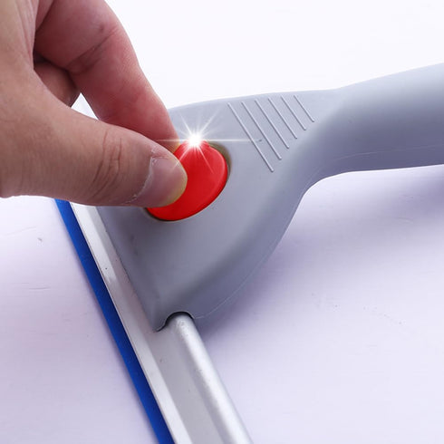 25cm 10in Blue Window & Glass Cleaning Squeegee - Non-Slip Handle for Shower Glass Door and Tile Cleaning