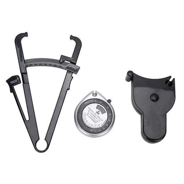 Body Fat Caliper, Handheld Measurement Device, Clipper Combo with Body Fat Percentage Measure Chart for Men and Women