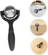 Set 2 FRCOLOR Stainless Steel Massage Ball Roller Pieces with Handle Manual Therapy Cold Roller for Muscle Relief Back