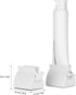 2pcs Toothpaste Squeezer Rolling Tube Holder Stand for Bathroom Accessories (White)