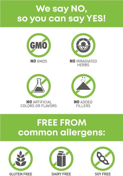 Oregon's Wild Harvest Certified Organic Lemon Balm, 90 Count, Herbal Supplement, Vegan Supplement, 1125 mg