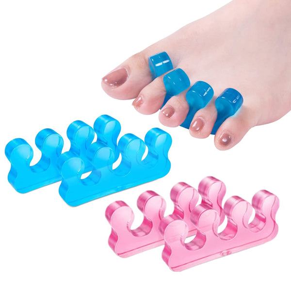 Pedicure Toe Separators for Bunion & Nail Polish, Soft Gel Pedicure Kit for Toenail Separation