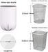Magesh 4 125 Counts Small Trash Bags, Gallon Trash Bags/Garbage Bags, Strong Wastebasket Liners for Bathroom Bedroom