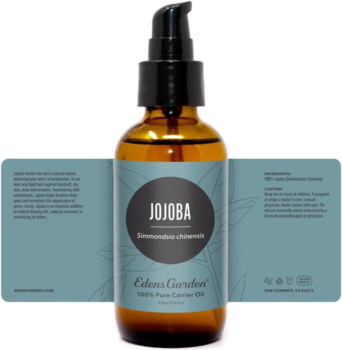 Edens Garden Jojoba Carrier Oil, 100% Pure Premium Cold Pressed, 118 ml (4 fl oz)