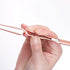 SILPECWEE 1Pc Rose Gold Nail Cuticle Pusher, C Curve Nail Pinching Clips, Gel Nail Scraper, Multi-Function Manicure