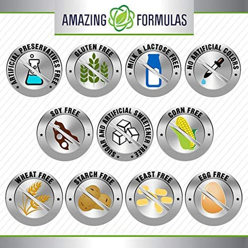 Amazing Formulas Calcium with Vitamin D3, 220 Softgels Supplement, Non-GMO, Gluten Free