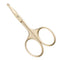 LIVINGO 3.75" Small Safety Facial Nose Hair Scissors, Curved Blade with Rounded Tip for Manicure and Eyebrow