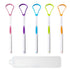 5 Pieces Colorful Plastic Tongue Scraper Cleaner Kit for Adults & Kids, Fresh Breath Accessory