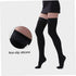 Long Black Compression Socks for Women - Thigh High Support for Varicose Veins