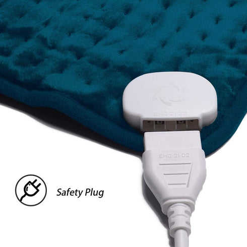 Ruqiji 17''x33'' XXXL King Size Heating Pad, Fast-Heating with 10 Temperature Settings for Pain Relief