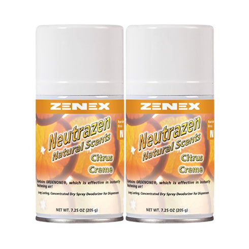 Zenex Neutrazen Citrus Creme Scent Metered Odor Neutralizer, 7 oz, Pack of 2