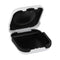 Hard Small Hearing Aid Case, Splashproof with Cushioned Interior for 2 Hearing Aids, ITE, RIC, CIC