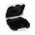 Hard Small Hearing Aid Case, Splashproof with Cushioned Interior for 2 Hearing Aids, ITE, RIC, CIC