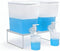 Mozabol Laundry Detergent Dispenser Set, 100oz (3L) Easy-Pour Leak-Proof Bottles with Spout Plug
