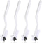 JJUNW 4Pcs Kitchen Scrub Brush, Angle Cleaning Brush, Right Angle Scrub Brush for