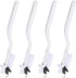 JJUNW 4Pcs Kitchen Scrub Brush, Angle Cleaning Brush, Right Angle Scrub Brush for