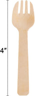 Hedume 500 Pack Disposable Wooden Sporks, 4" Biodegradable Compostable Birchwood Utensils for Dessert and Appetizers