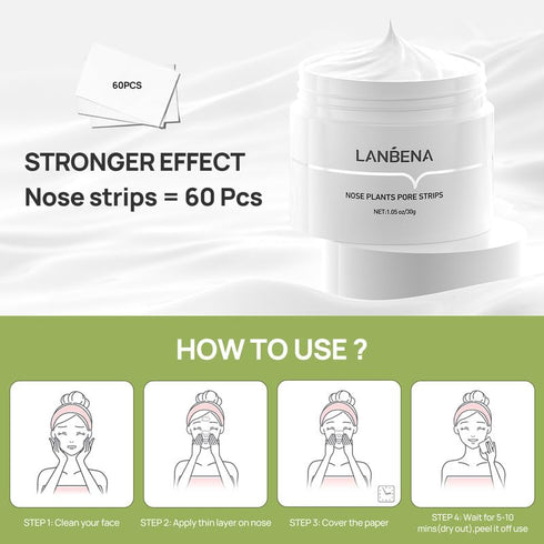 LANBENA Peel Off Mask for Blackhead Remover - 1.05oz for Face & Nose