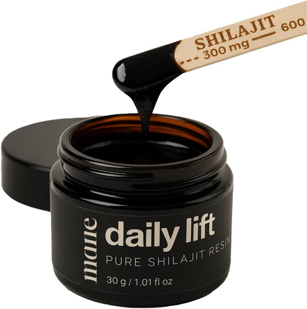 Superior Mane Daily Lift Shilajit Resin | Natural Mineral Resin with Fulvic