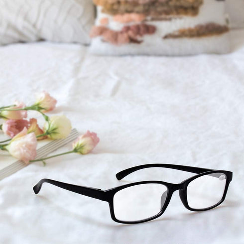 NORPERWIS 5 Pairs Quality Reading Glasses for Men and Women - Vintage Spring Hinge Readers (5 Pack Black, 2.75)