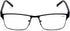V.W.E. Men Premium Rectangle Metal Reading Glasses, Extra Large 152mm Wide Frame with Plastic Temple